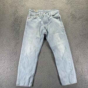 Levi's 551 Jeans Womens 29x26 Blue Cotton Denim Straight‎ Faded Workwear Travel